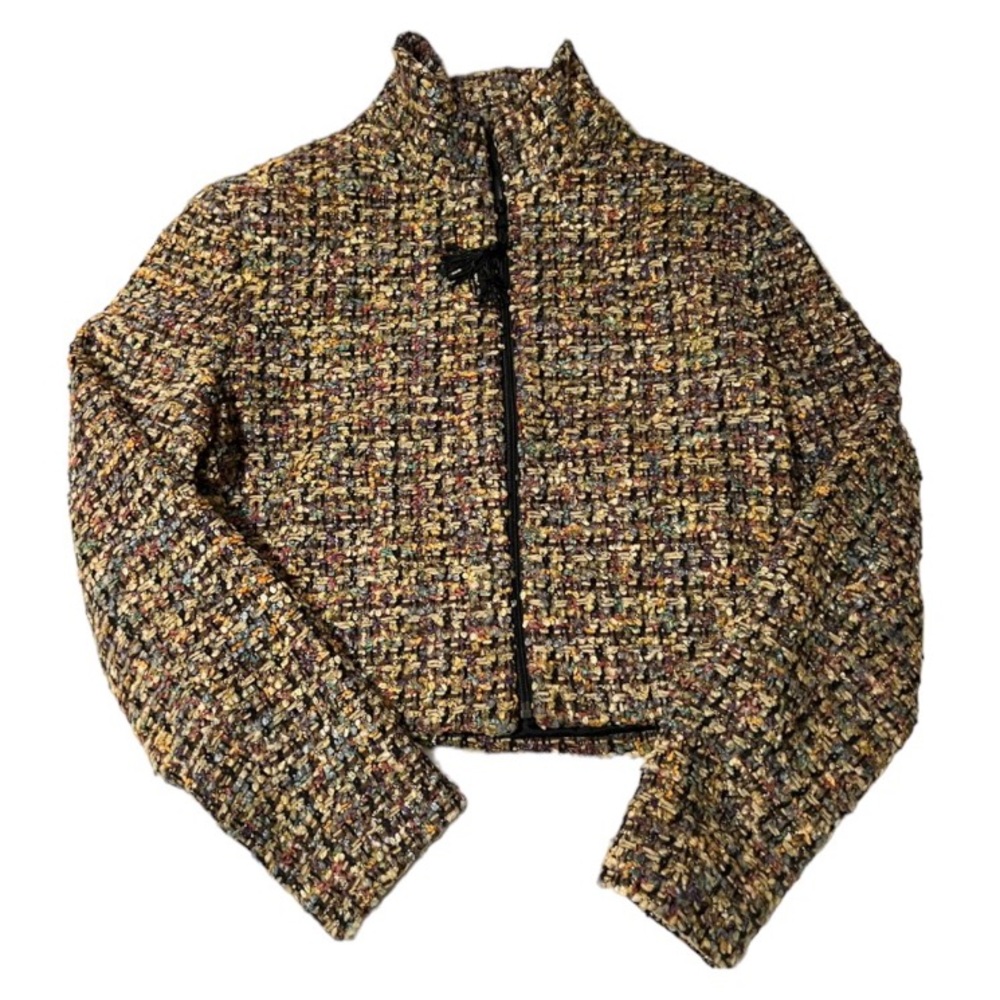 Earl Rutenberg | Tweed Tassle Full Zip Jacket